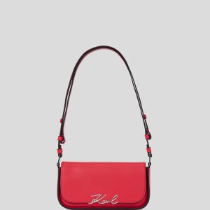 K/SIGNATURE TWO-WAY CROSSBODY BAG