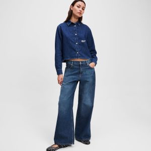 LOW-RISE WIDE-LEG JEANS