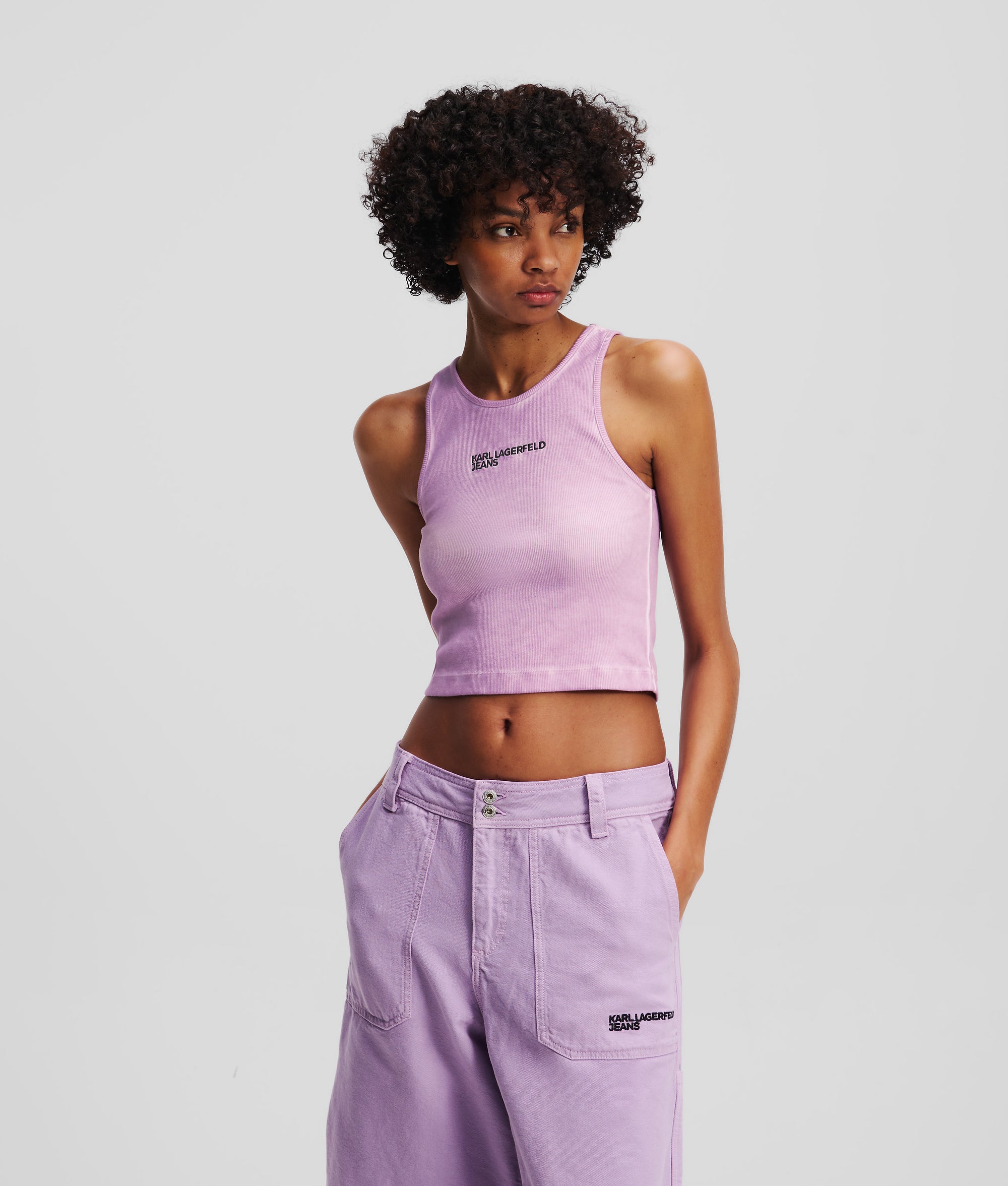 WASHED RIBBED TANK TOP