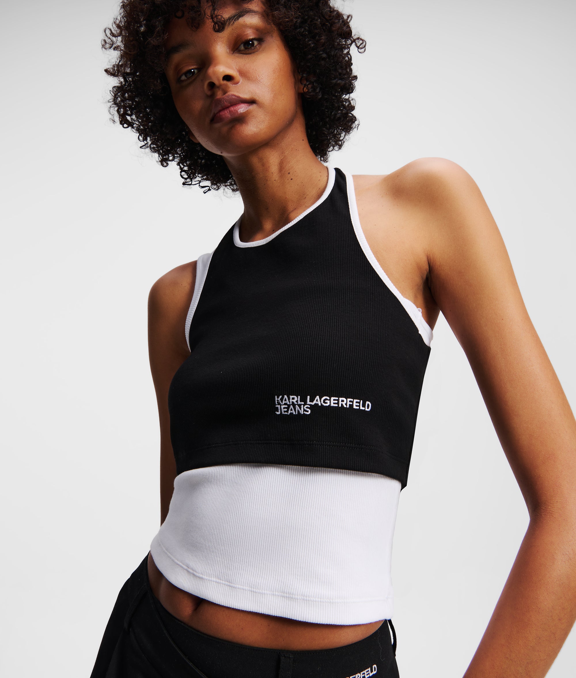 LAYERED RIBBED TANK TOP - Image 3