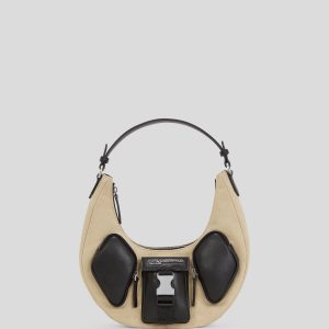 UTILITY CANVAS MOON SHOULDER BAG