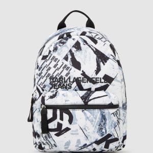 All-over graphic print backpack