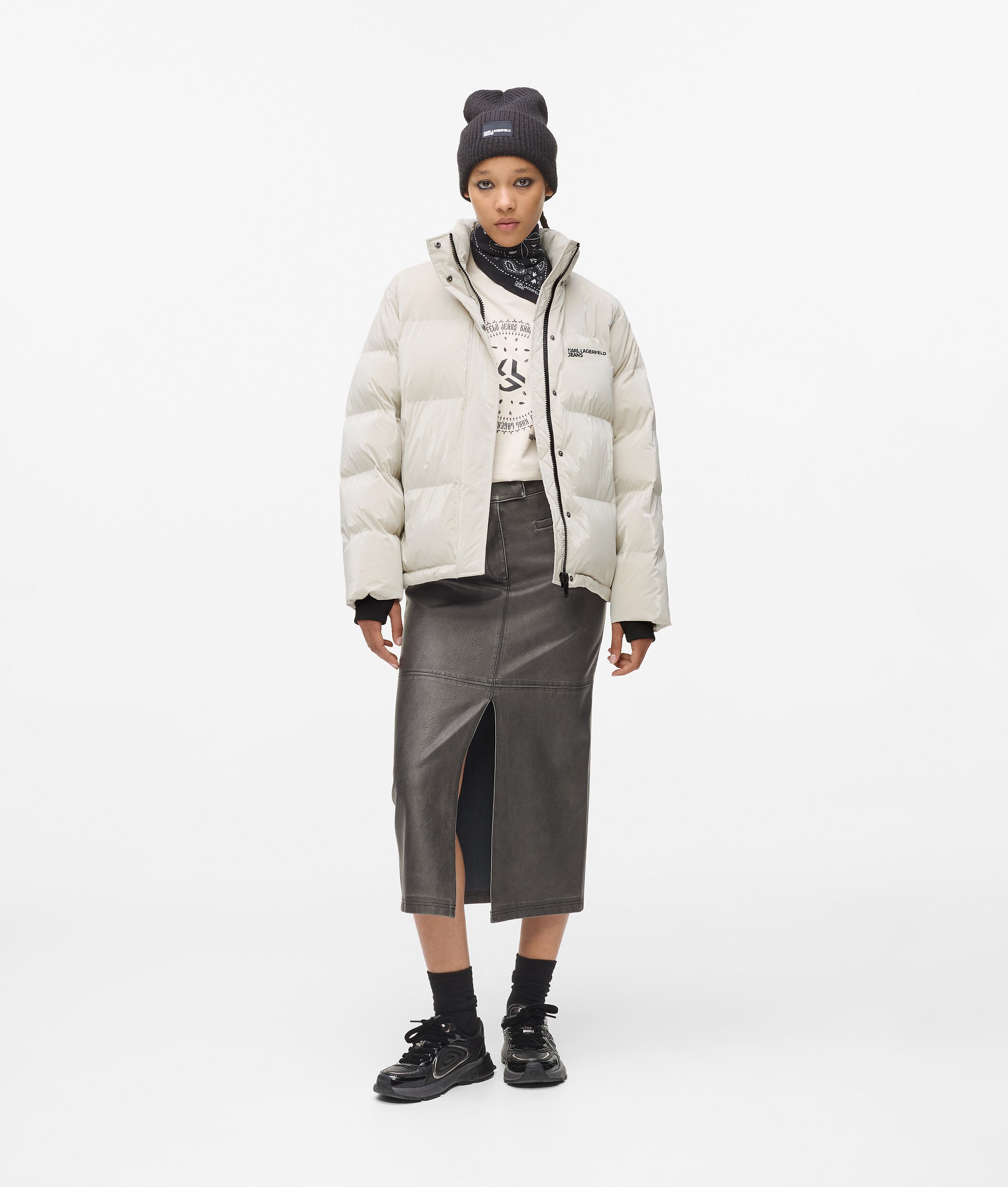 Pearlised puffer jacket - Image 5
