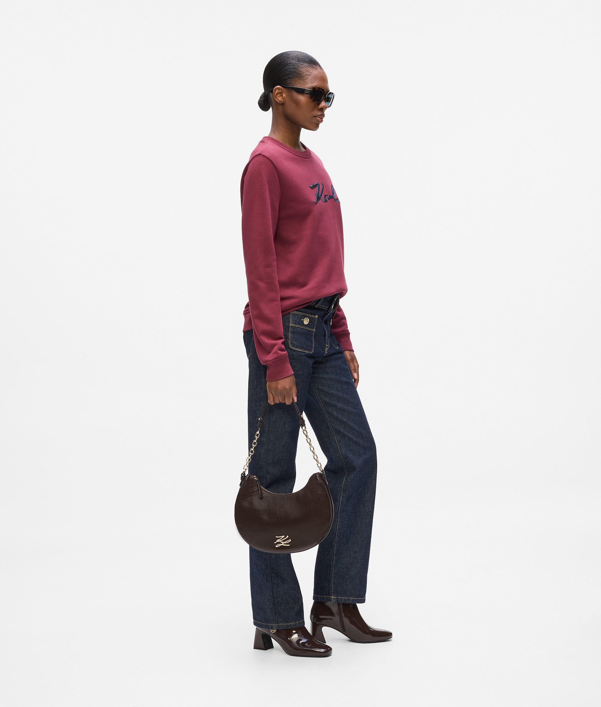 K/Autograph glossy moon shoulder bag - Image 2