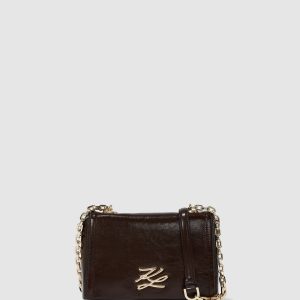 K/Autograph glossy crossbody bag