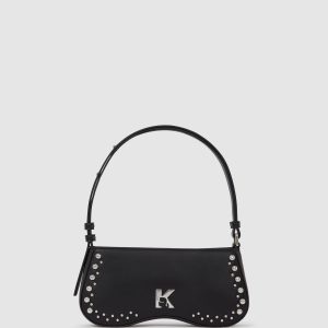 Sunglasses studded shoulder bag