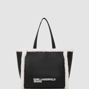 Shearling tote bag