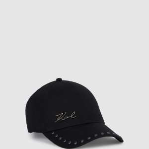 K/Signature studded cap
