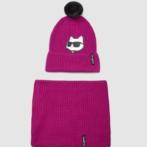 Girls beanie and snood gift set