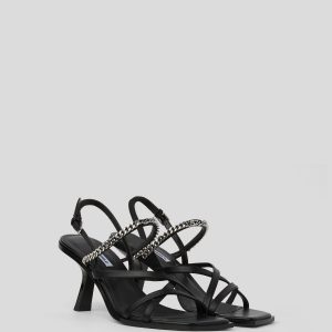 KARMEL SIGNIA CHAIN STRAP HEELED SANDALS